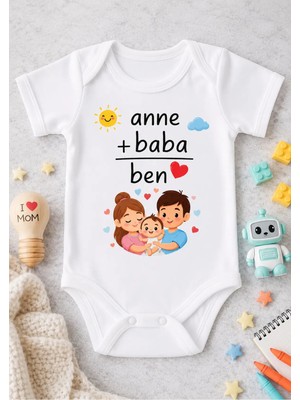 Eydu Baby Organik Pamuk zıbın Little Romeo Baskılı Bebek Body Uzun Kollu Çıtçıtlı Badi Zıbın