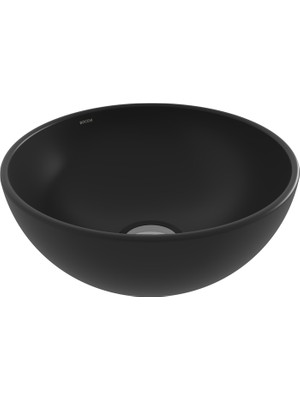 Bocchi Sottile Slim Tezgah Üstü Yuvarlak 26 cm Lavabo Mat Siyah