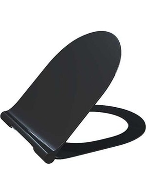 Bocchi Pure Slim Klozet Kapagı Parlak Siyah