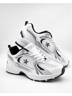 Ellastar 570 New Kadın Sneakers Spor Ayakkabı Siyah Renk Düz Tabanlı Rahat Tasarım Kadın Kullanıcılar İçin