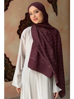 İmaj Butik Mürdüm Jakar Şal