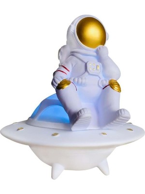 Yvz Store Masa Üstü Astronot Lamba ve Müzik Aleti