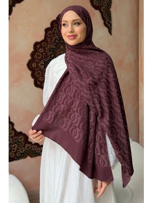 İmaj Butik Mürdüm Jakar Şal