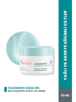 Avene Cleanance Aqua Gel Matlaştırıcı ve Gözenek Sıkılaştırıcı Nemlendirici Jel Krem 50 ml
