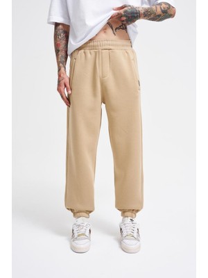 Machinist Clothing Erkek Relaxed Jogger Basic Eşofman Altı Bej