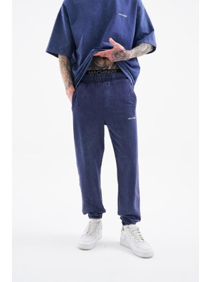 Machinist Clothing Erkek Relaxed Yıkamalı Eşofman Altı Gece Mavisi