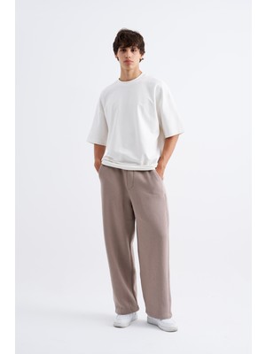Machinist Clothing Erkek Oversize Baggy Eşofman Altı Açık Gri