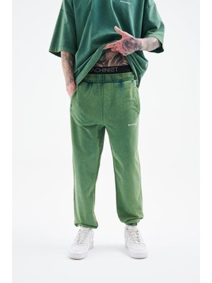 Machinist Clothing Erkek Relaxed Yıkamalı Eşofman Altı Yağ Yeşili