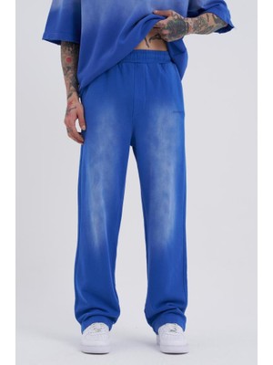 Machinist Clothing Erkek Special Yıkamalı Baggy Eşofman Altı Açık Mavi
