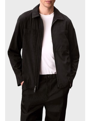 Calvin Klein Regular Fit Göğüs Cepli Fermuarlı Ceket LV04LF424GUB1 Erkek Ceket LV04LF424G Ub1