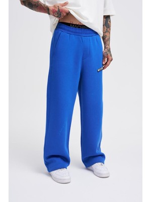 Machinist Clothing Erkek Oversize Baggy Eşofman Altı Saks Mavi