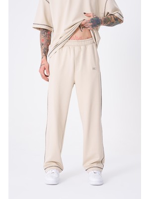 Machinist Clothing Erkek Stradie Stittch Pantolon Açık Bej