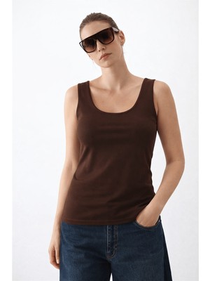 Fashion Friends Pamuklu Yuvarlak Yaka Dar Atlet Bayan Atlet 26Y0266K1