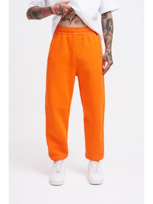 Machinist Clothing Erkek Relaxed Jogger Basic Eşofman Altı Neon Turuncu