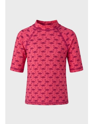 Slipstop Almina Junior Baskılı Uv Korumalı Kısa Kollu T Shirt Kız Çocuk T Shirt ST2611000008