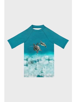 Slipstop Caretta Uv Korumalı Kısa Kollu Mayo T Shirt Erkek Çocuk T Shirt ST2632000005