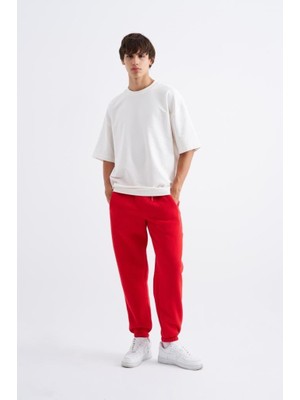 Machinist Clothing Erkek Relaxed Jogger Basic Eşofman Altı Kırmızı