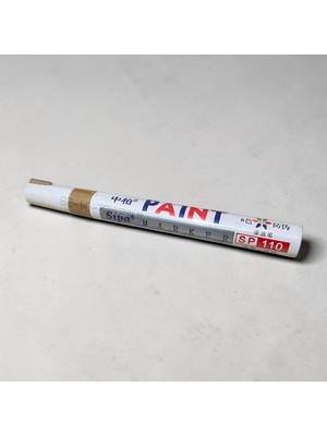 Pelince Sipa SP-110 Permanent Boya Kalemi | Metalik Rötuş Kalemi (Altın/gümüş) Metal Ahşap Epoksi Için