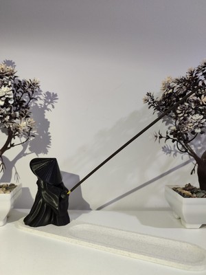 Meta Threed Youxia Figürlü Mistik Tütsülük - 24CM - 3D Baskı Dekoratif Tütsü Standı