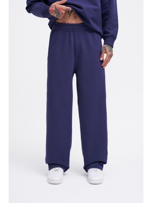 Machinist Clothing Erkek Basic Diagonal Baggy Eşofman Altı Gece Mavisi
