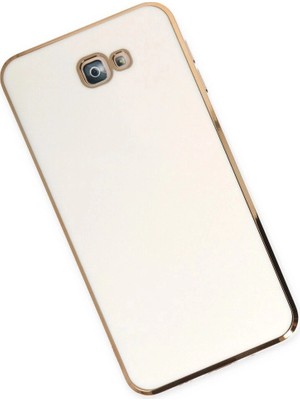 Colezium Galaxy J7 Prime Kılıf Volet  - Beyaz