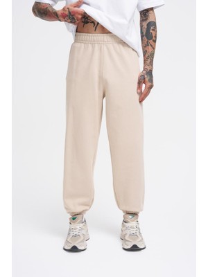 Machinist Clothing Erkek Basic Diagonel Jogger Eşofman Altı Açık Bej