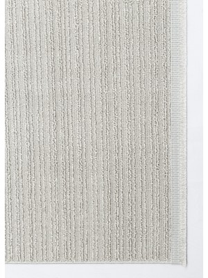 Akbel Halı MONO LOOP 03 Gri Bukleli Sisal Dokuma Yıkanabilir Kaymaz Tabanlı Kolay Temizlenebilir Makine Halısı