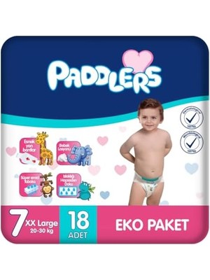 Hype Store Bebek Bezi 7 Numara Xx-Large (20-30 Kg) 18 Adet – Eko Paket, Yüksek Emicilik