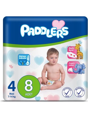 Hype Store Bebek Bezi 4 Numara Maxi (7-14 Kg) 8 Adet – Deneme Paketi