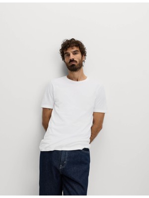Marks & Spencer Saf Pamuklu Kısa Kollu T-Shirt
