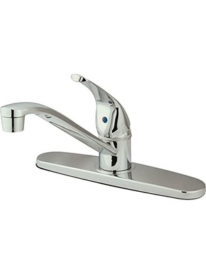 Hype Store KB5710 Chatham Tek Kollu Saplı Mutfak Musluğu, Püskürtücüsüz, 20 Cm, Cilalı Krom
