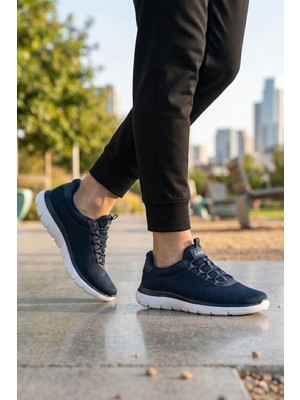 Look Life 26107 Incim Lacivert Günlük Sneaker Unisex Yazlık Fileli Spor Ayakkabı