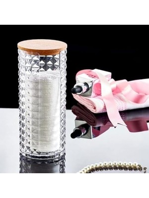 Hype Store Ahşap Kapaklı 3'lü Organizer Set, Model Modern Pamukluk Düzenleyici Şık 3'lü Pamukluk Set - Şık ve Fonksiyonel Ahşap Kapaklı 3'lü Organizer Set