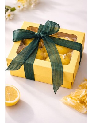 Hype Store Candles Limon Mum 4'lü Set Hediye Kutusunda Ilkbahar Yaz Dekoru Balkon Bahçe Dekorasyonu