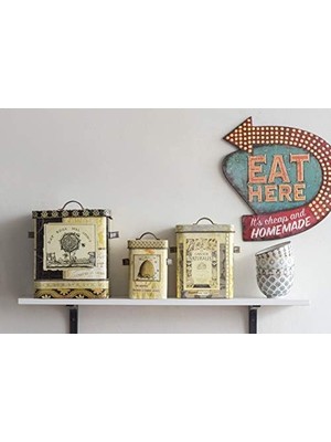 Hype Store Tin Eat Here Retro Duvar Dekorasyonu