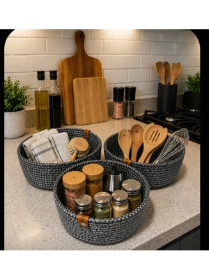 Yetsel Design 3 ' Lü Organizer Sepet