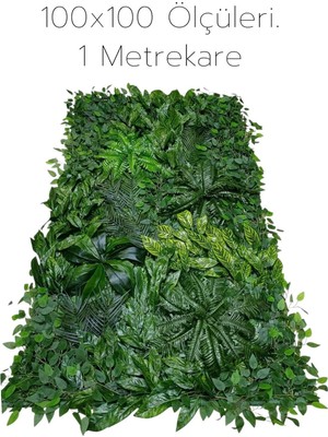 Altun Çiçekcilik 1 Metrekare Dikey Bahçe Yeşil Tema