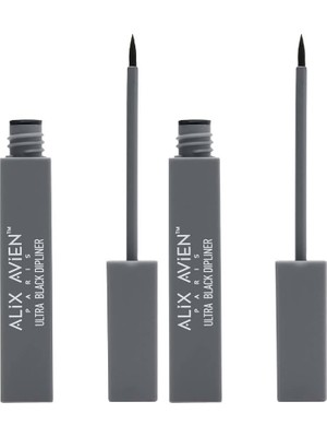 Hype Store Uzun Süre Kalıcı,suya Dayanıklı,yoğun Pigmentli Keçe Uçlu Siyah Likit Eyeliner- Ultra Dipliner (2 Paketi)