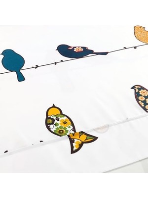 Hype Store Lush Rowley Birds Yumuşak Çarşaf 6 Parça Set, Tam, Çoklu