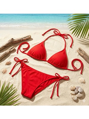 Ribana Kırmızı Bikini Takımı