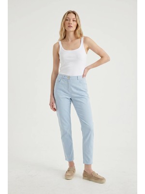 Masha Kate Pastel Mavi Chino Pantolon