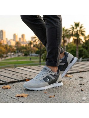 Bukond Günlük Rahat Yürüyüş Ayakkabısı File Detaylı Sneaker Spor Ayakkabı