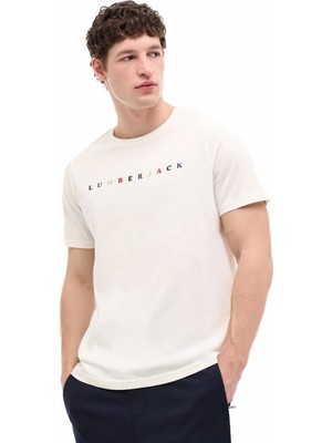 Lumberjack ml Messus 11URBNG2022 Ekru Erkek Kısa Kol T-Shirt