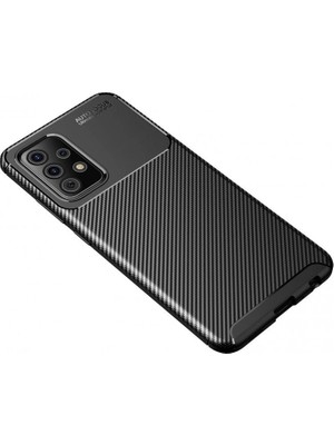Colezium Galaxy A72 Kılıf Auto Fus Karbon Kapak - Siyah