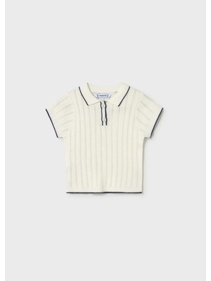Mayoral Kız Bebek Merserize Tshirt Krem