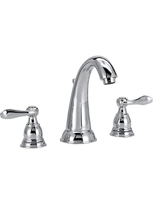 Windemere Yaygın Banyo Bataryası Krom, Banyo Bataryası 3 Delikli, Banyo Lavabo Bataryası, Metal Tahliye Montajı, Krom B3596LF