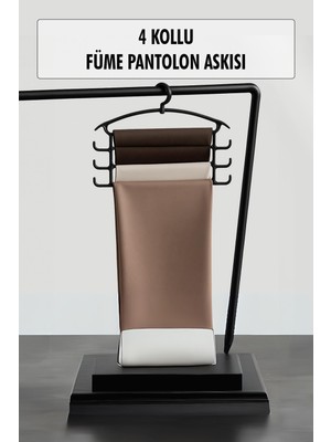 EstoreBox Füme Pantolon Askısı & Dolap Düzenleyici Askı