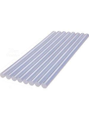 Mikro Silikon Yapıştırıcı Çubukları, Şeffaf, 6 mm x 30 Cm, Hobi ve El Sanatları Için, Hızlı Kuruyan, Dayanıklı, 10 Adet
