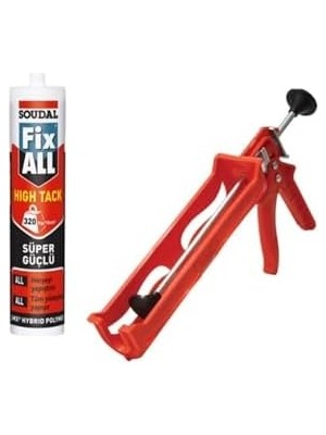 Soudal Fixall Hıgh Tack Montaj Silikonu, Korniş Yapıştırıcı 290 ml Beyaz Silikon Tabancası