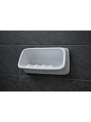 Eca Serel Seramik Gömme Tip 15CMX8CM Katı Sabunluk  Üç (3) Adet